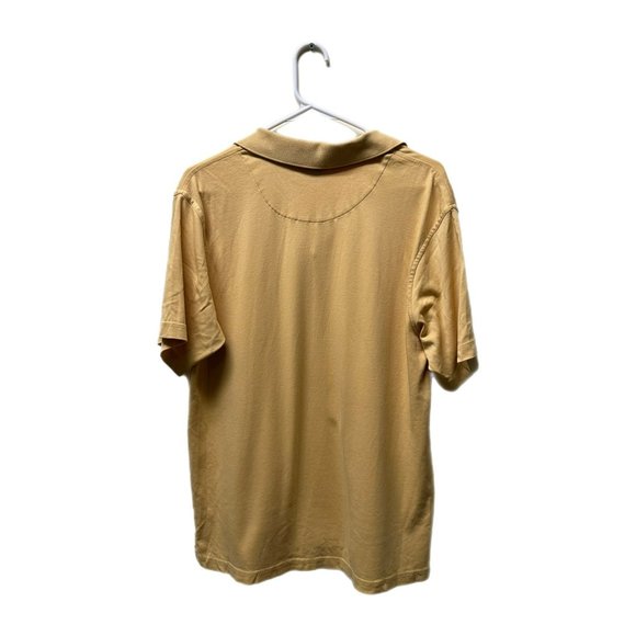 Tasso Elba Men's Classic Yellow Polo, Medium, Pre-owned - Picture 4 of 5